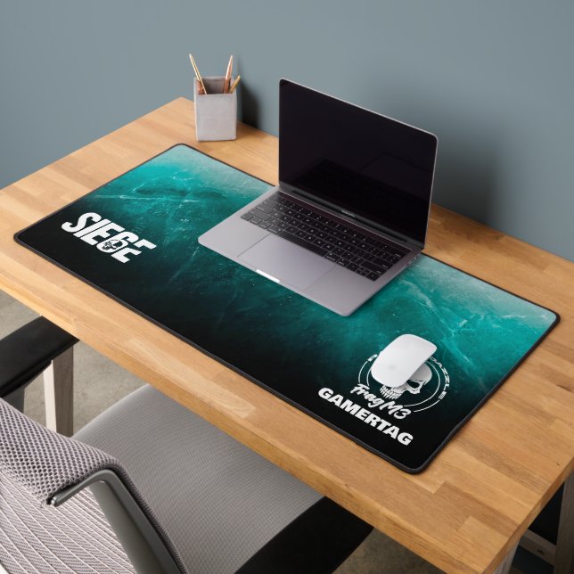 FragM3 Gaming Team Six Black Ice Desk Mat Schreibtischunterlage (Büro 2)