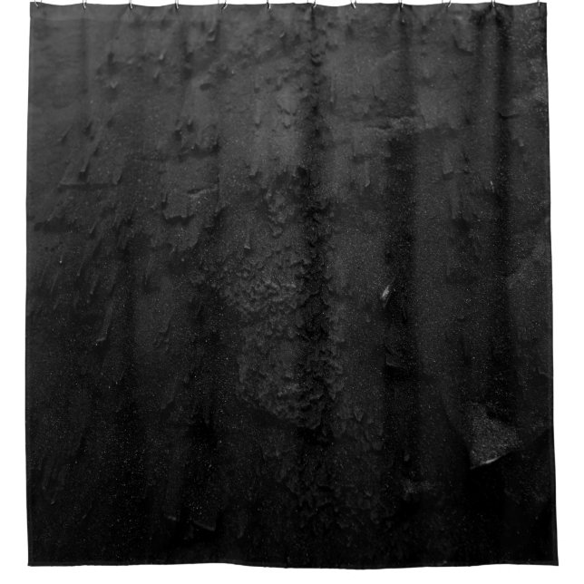 Fragment aus schwarzem und grauem Stein Duschvorhang (Vorderseite)