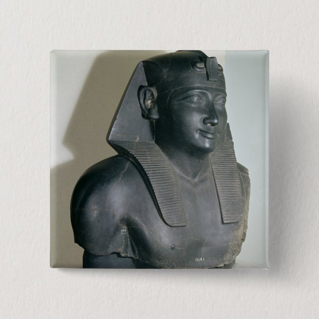 Fragment einer ägyptischen Artstatue von Ptolemäus Button (Vorderseite)