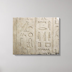 Fragment einer hieroglyphischen Aufschrift Leinwanddruck