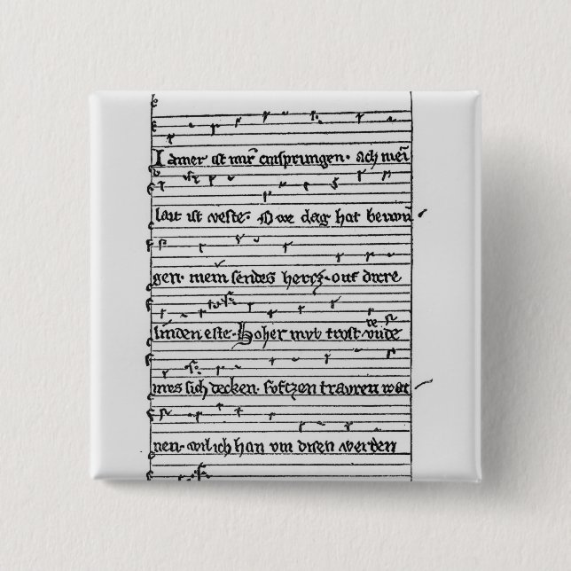 Fragment eines Gedichtes Button (Vorderseite)