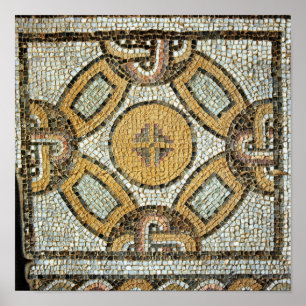 Fragment vom Boden der römischen Bäder Poster