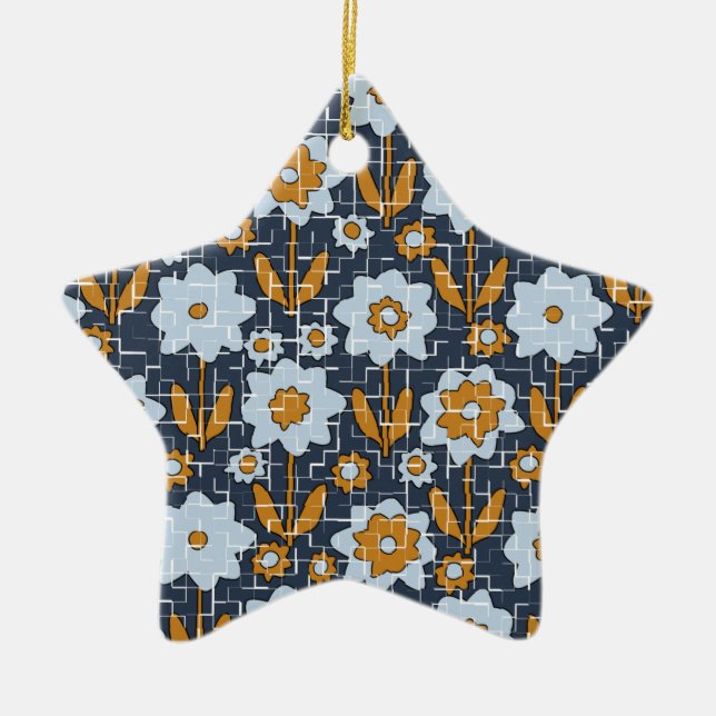 Fragmente der Blume Keramik Ornament (Vorne)