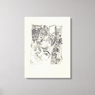 Fragmente der Kunst 1 surreal Zeichnend Leinwand