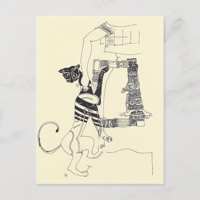 Fragmente der Kunst 4 Surrealist Zeichnend Postkar Postkarte (Vorderseite)