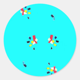 "Fragmente" Rundkleber Runder Aufkleber