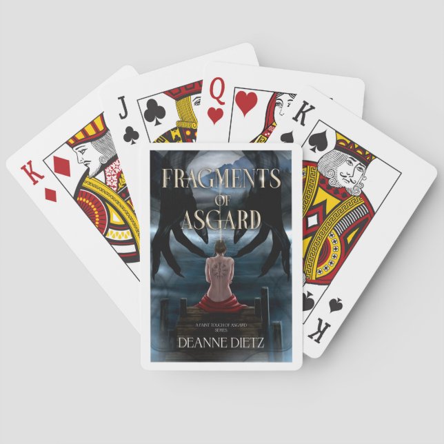 Fragmente von Karten Spielkarten (Rückseite)