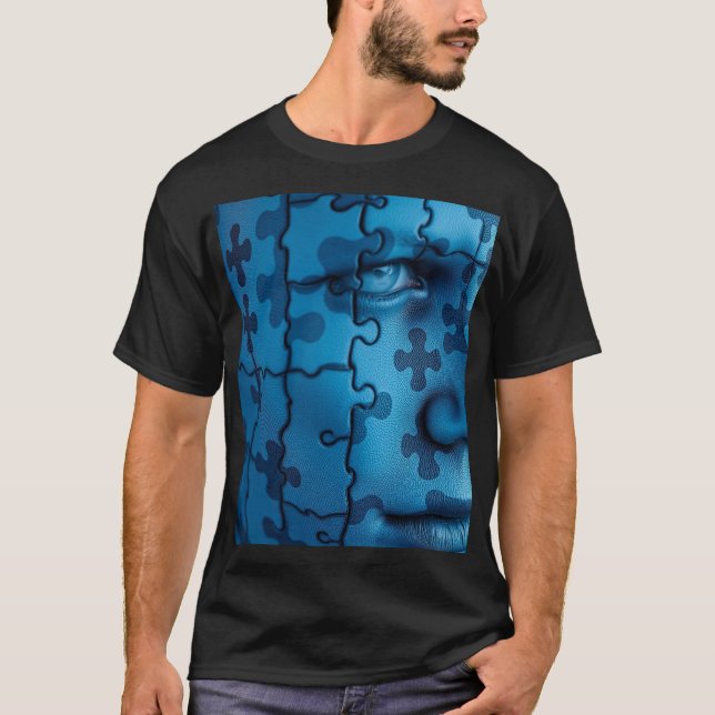 Fragmented Beauty: Puzzle Skin T-Shirt (Vorderseite)