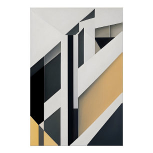 Fragmentierte Bereiche Poster