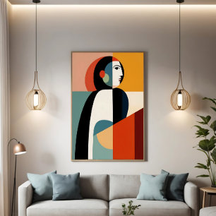 Fragmentierte Frau: Die kubistische Essenz Poster