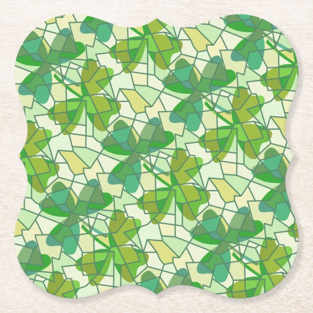 Fragmentierte Kleeblatt Untersetzer (Vorderseite)