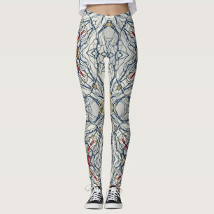 Fragmentierte Mandala-Collage Leggings