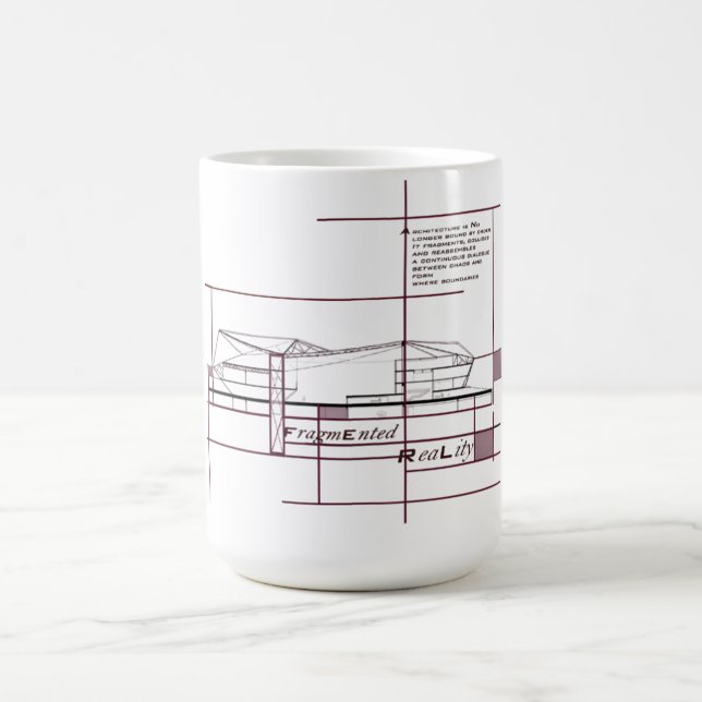 Fragmentierte Realität - architektonischer Ausdruc Kaffeetasse (Mittel)
