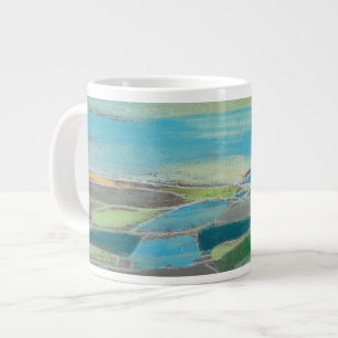 fragmentiertes Feld I Jumbo-Tasse