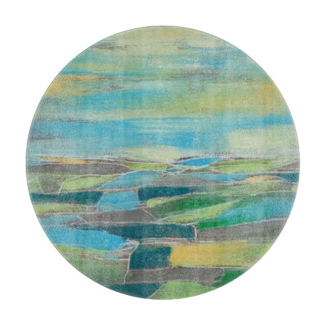 fragmentiertes Feld I Schneidebrett (Vorderseite)