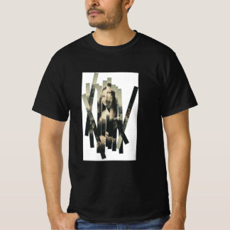Fragmentiertes Porträt-T-Shirt – Moderne abstrakte T-Shirt