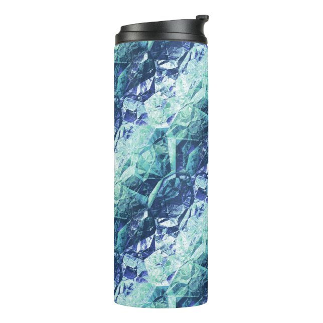 fragments of memories - cobalt and mint :  thermosbecher (Nach links gedreht)