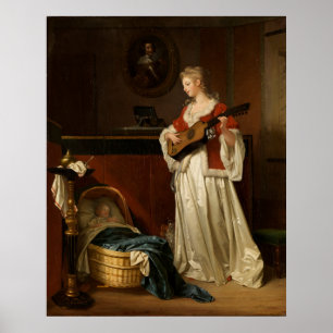 Fragonard & Gérard Schlafendes Kind Kunstprint Poster