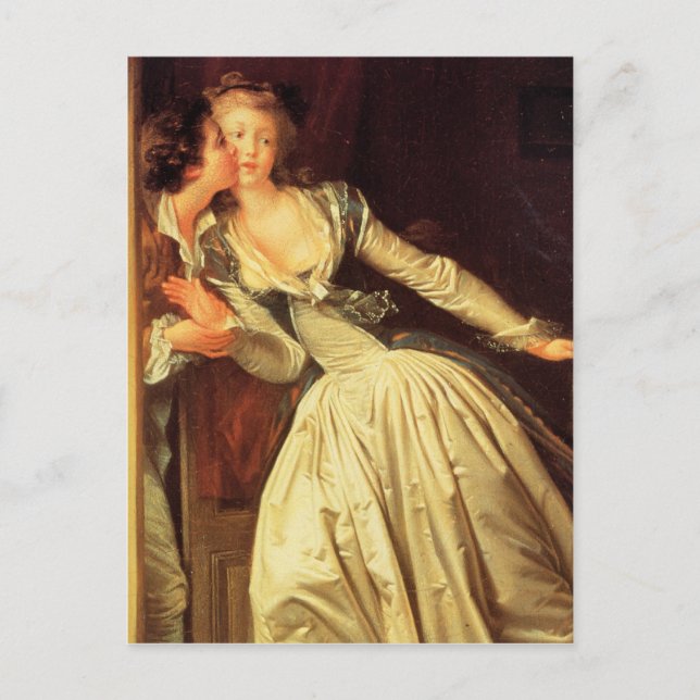 Fragonard Stolen Kiss Postcard Postkarte (Vorderseite)