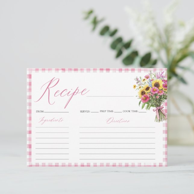 Fraîche De La Carte De Recette Fête des mariées Du (Debout devant)