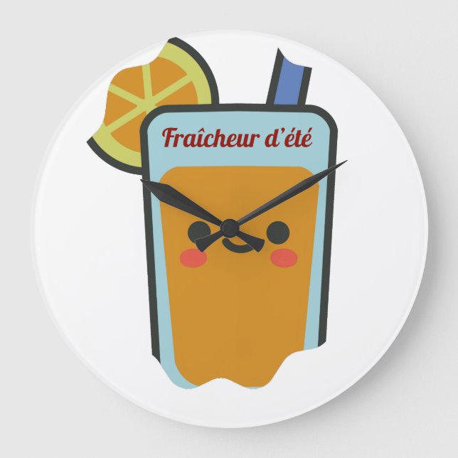 Fraîcheur d'été große wanduhr (Vorderseite)