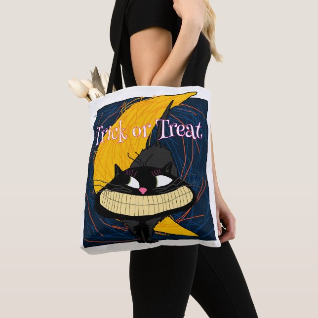 Fraidy Cat Halloween Trick oder Treat Tasche (Von Nahem)
