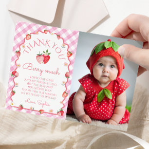 Fraise Anniversaire Berry Beaucoup de photo Carte 