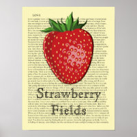 Fraise - Impression d'art