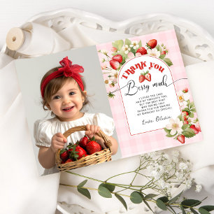 Fraise merci baies carte beaucoup