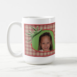 Fraise Plaid Photo Mug personnalisable