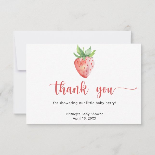 Fraise sucrée - merci (Devant)