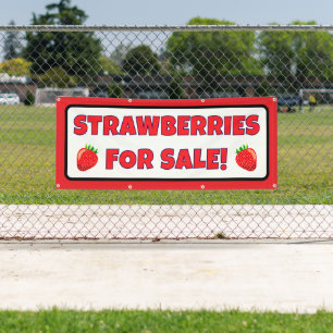 Fraises Personnalisées Pour Vendre Bannière