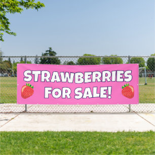 Fraises Personnalisées Pour Vendre Bannière