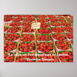 Fraises und Freundschaft Poster