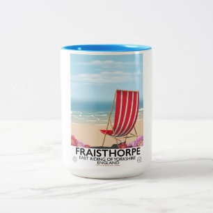 Fraisthorpe East Riding of Yorkshire, England. Zweifarbige Tasse