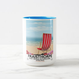 Fraisthorpe East Riding von Yorkshire, England. Zweifarbige Tasse