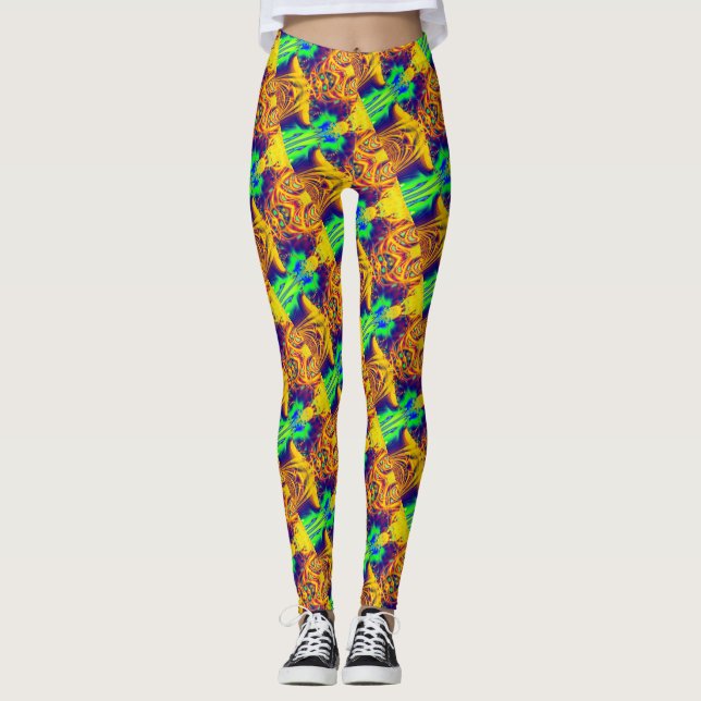 Fraktal 48 Leggings (Vorderseite)