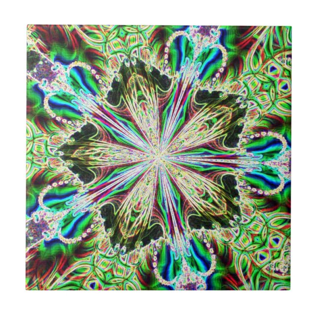 Fraktal 49 Folien Fliese (Vorderseite)