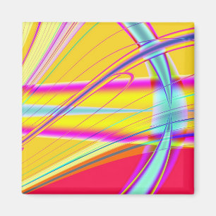 Fraktal Abstrakt 061012e Magnet