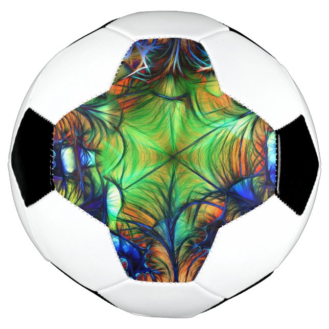 Fraktal Abstrakt Soccer Ball (Gedreht)