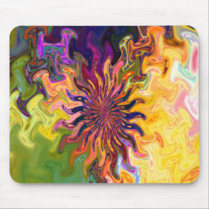 Fraktal Abstrakte Blume Mousepad