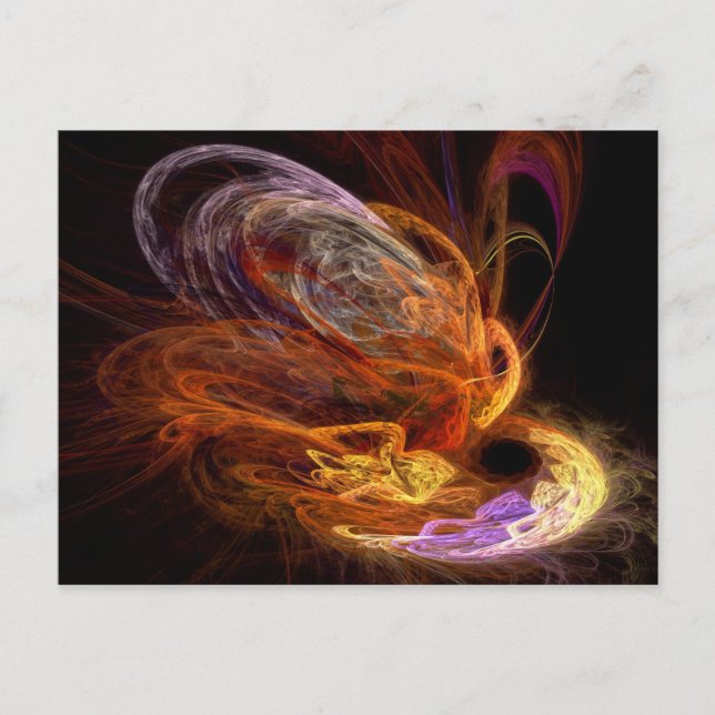 Fraktal - Anstieg des Phönix Postkarte (Vorderseite)