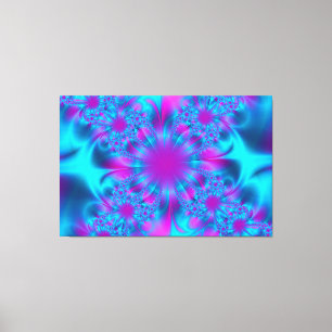 Fraktal Art 24 überzogene Canvas Leinwanddruck