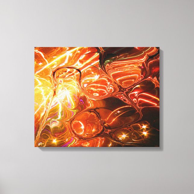 Fraktal Art C Wrapped Canvas Leinwanddruck (Vorderseite)