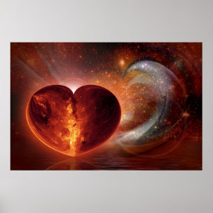 Fraktal ART - Hot Liebe Universum Poster
