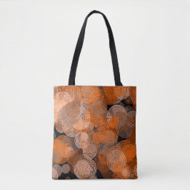 Fraktal Art Kupfer Geometrische Zirkel Swirl Manda Tasche