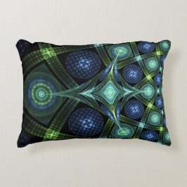 Fraktal Art Mandala Universe Accent Throw Kissen