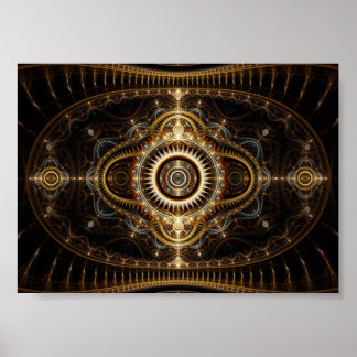 Fraktal Art Poster: Alle sehen Auge Poster