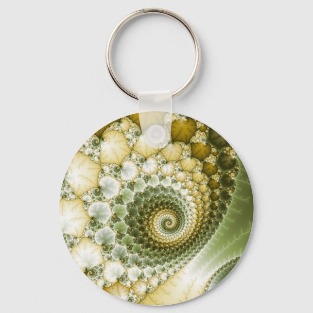 Fraktal Art Scales Schlüsselanhänger (Vorderseite)