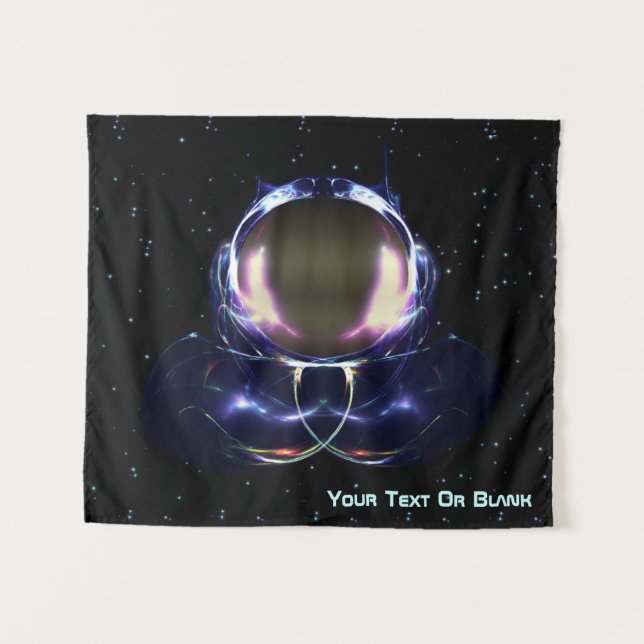 Fraktal Astronaut Wandteppich (Vorderseite (Horizontal))